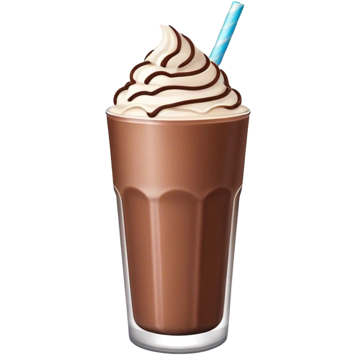 Milkshake chocolate emoji