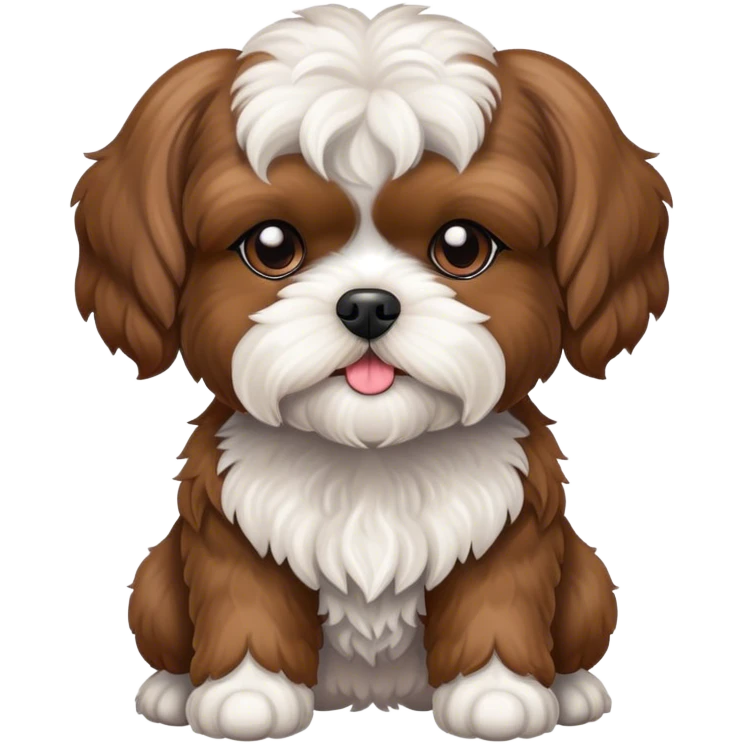 Shitsu crossed mini poodle emoji