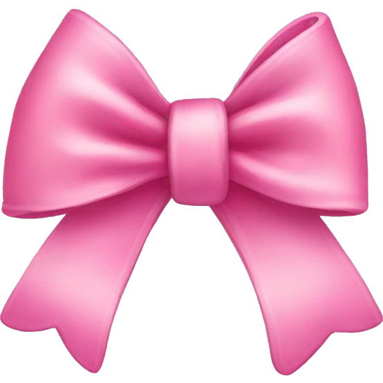Cute pink little bow emoji