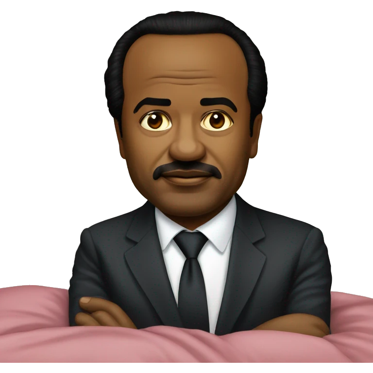 Paul Biya sur un lit emoji