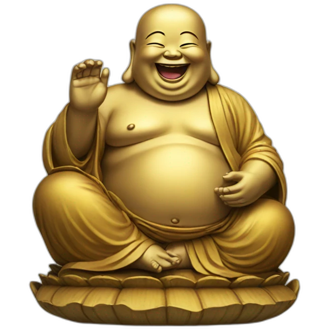 Laughing buddha emoji