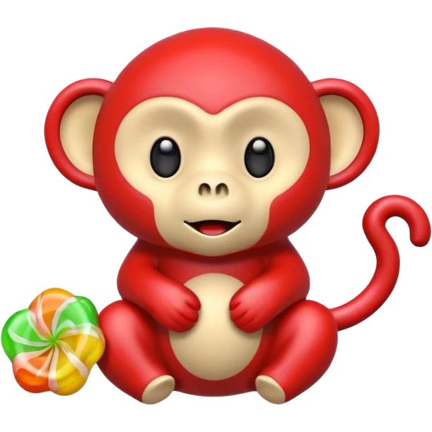 Monkey candy emoji