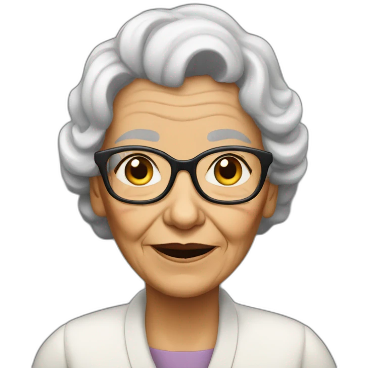Old woman named ms.cox emoji