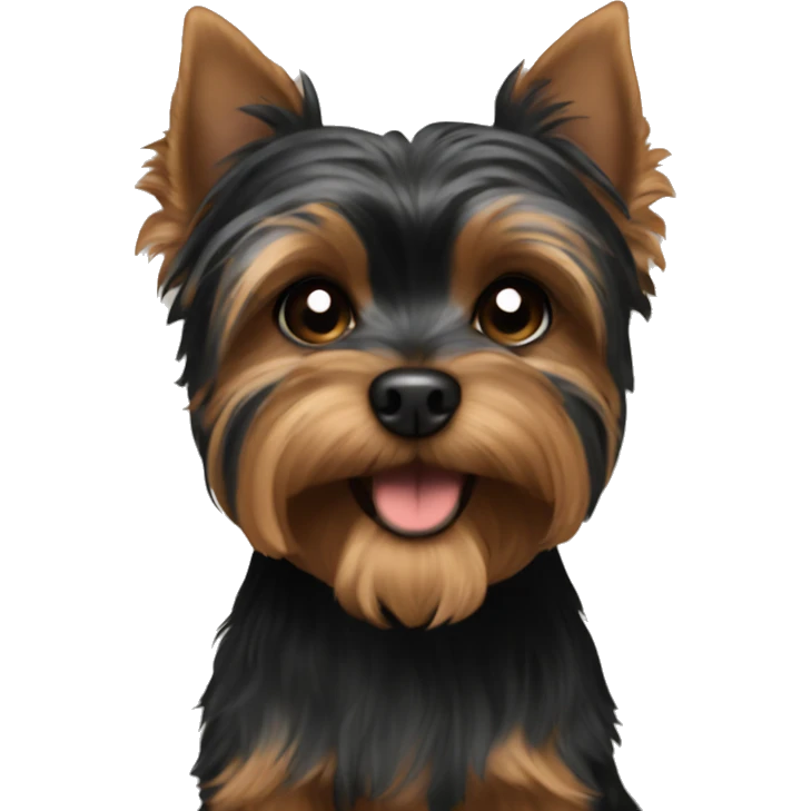 Black yorkie emoji