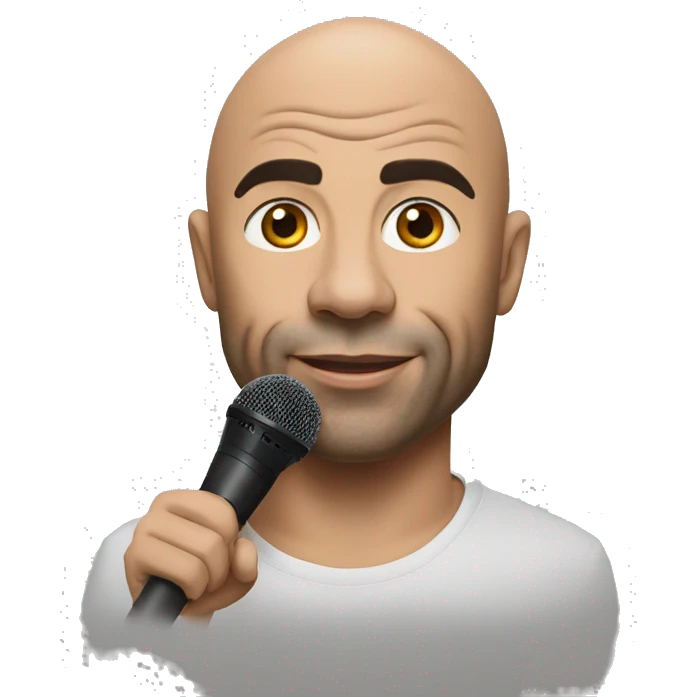 Joe Rogan with microphone emoji