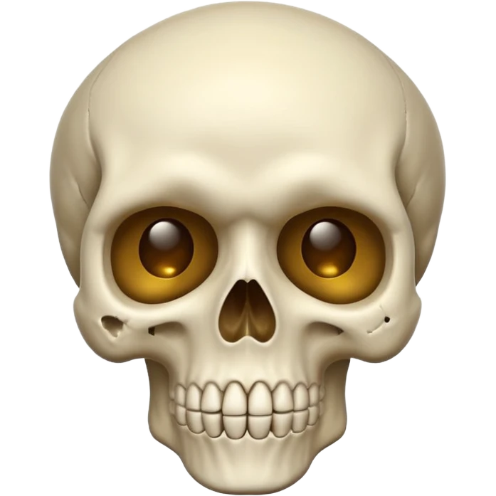 Surprised skull emoji