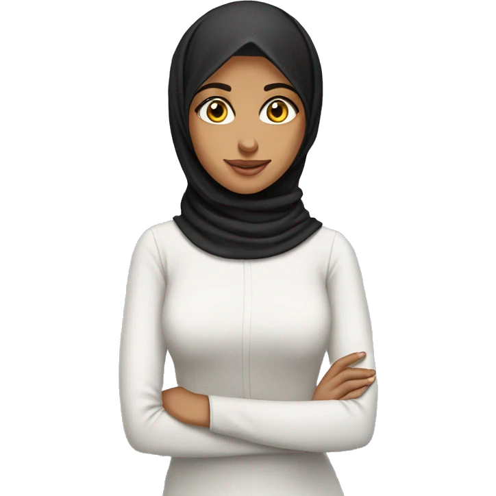 pretty arab girl without hijab emoji