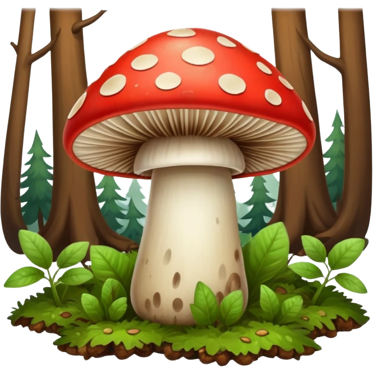 Excited mushroom emoji