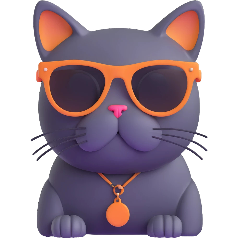 cat wearing sunglasses emoji