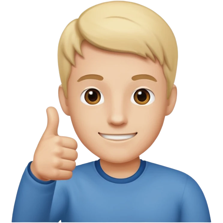 Evan with thumbs up emoji