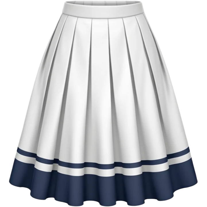create a white midi skirt emoji