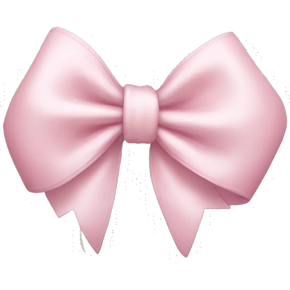 light pink bow  emoji