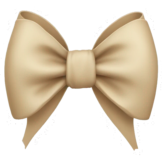 Bow beige emoji