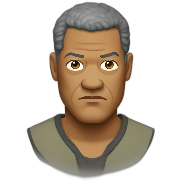 laurence fishburne serious emoji