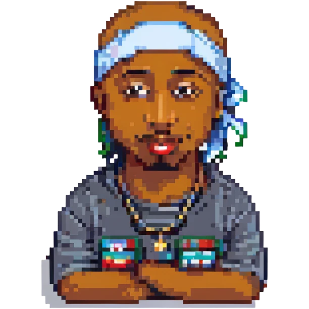 репер 2Pac, no background emoji
