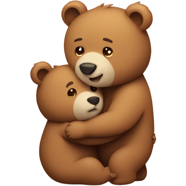 Bears hugging cute  emoji
