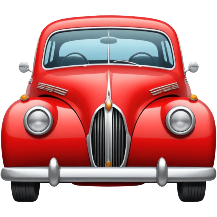 red old Indian car emoji