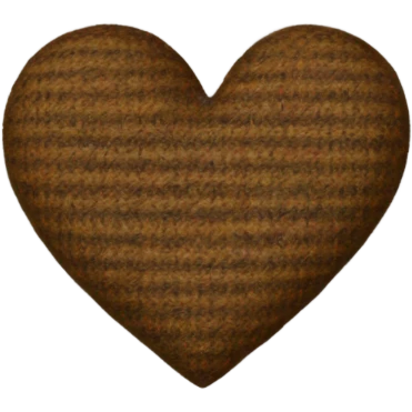 Tweed heart emoji