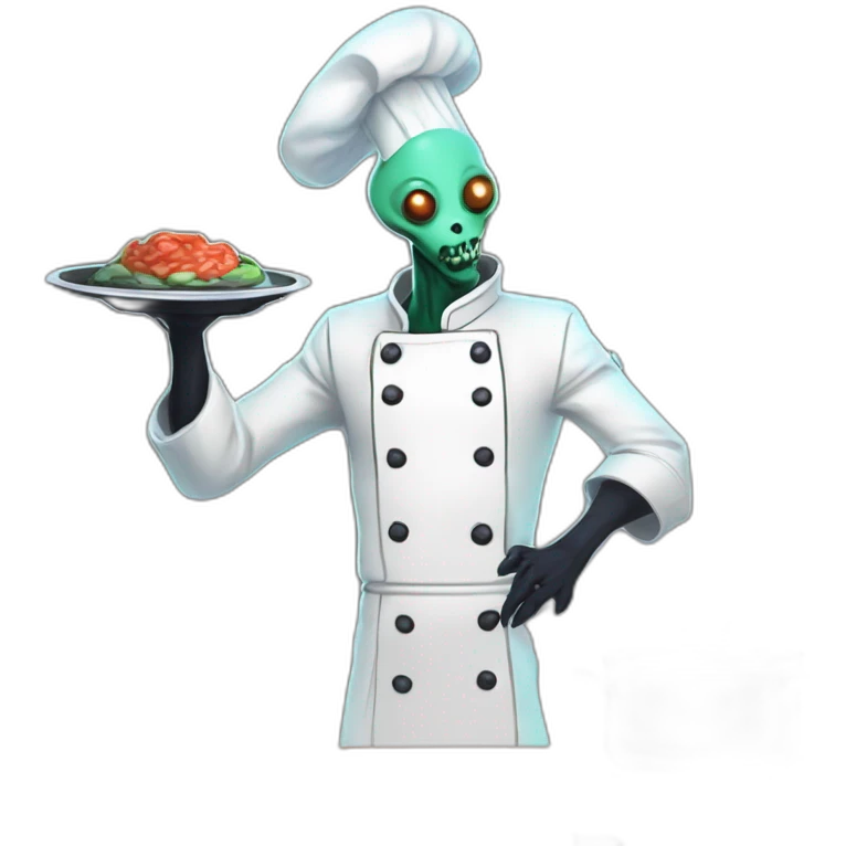 alien chef scifi roguelike rpg style inspired by slay the spire digital art emoji