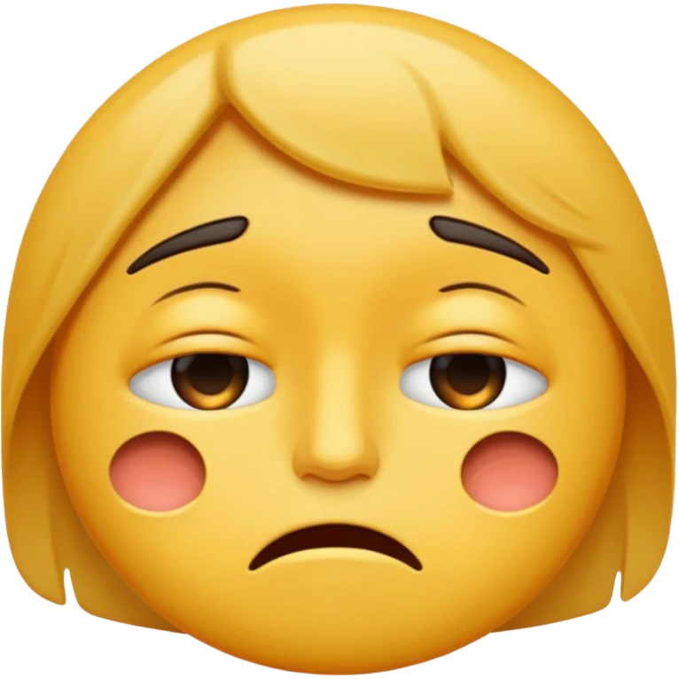 very tired face emoji