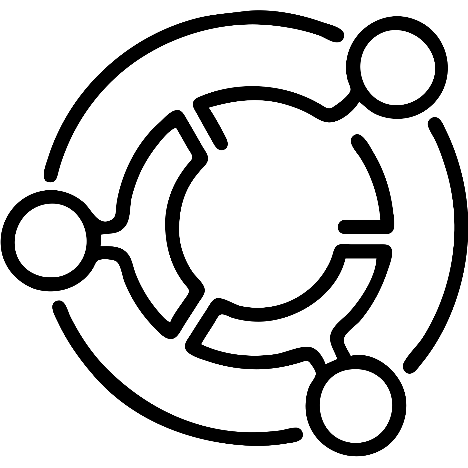 Ubuntu logo, outlined icon style, clean lines, minimal, tech branding emoji