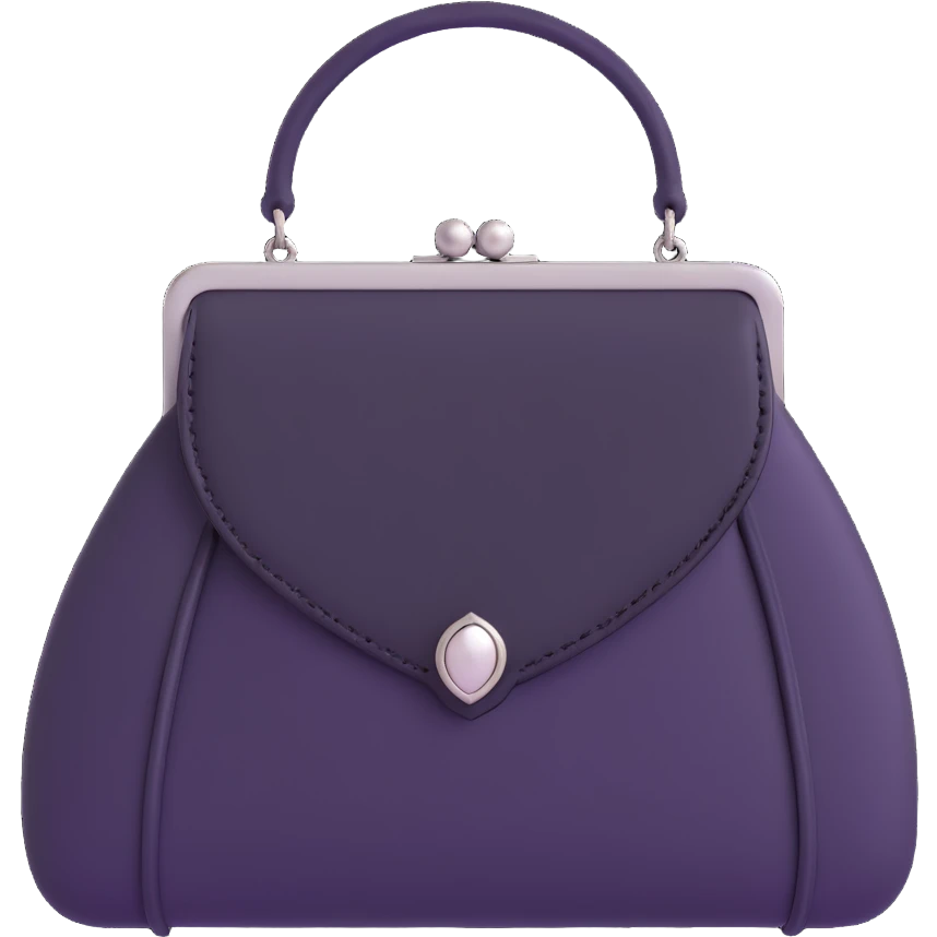 gothic purse black emoji