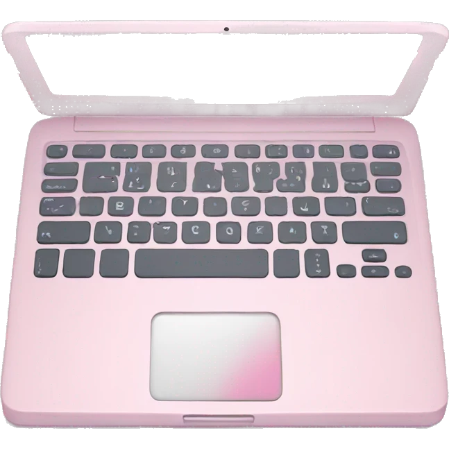 pastel pink laptop emoji