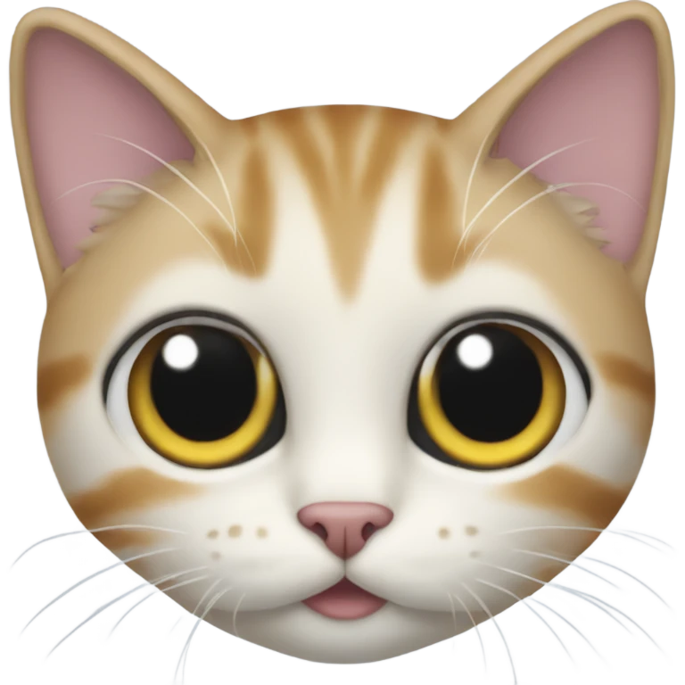 Cat with big eyes in a shoe  emoji