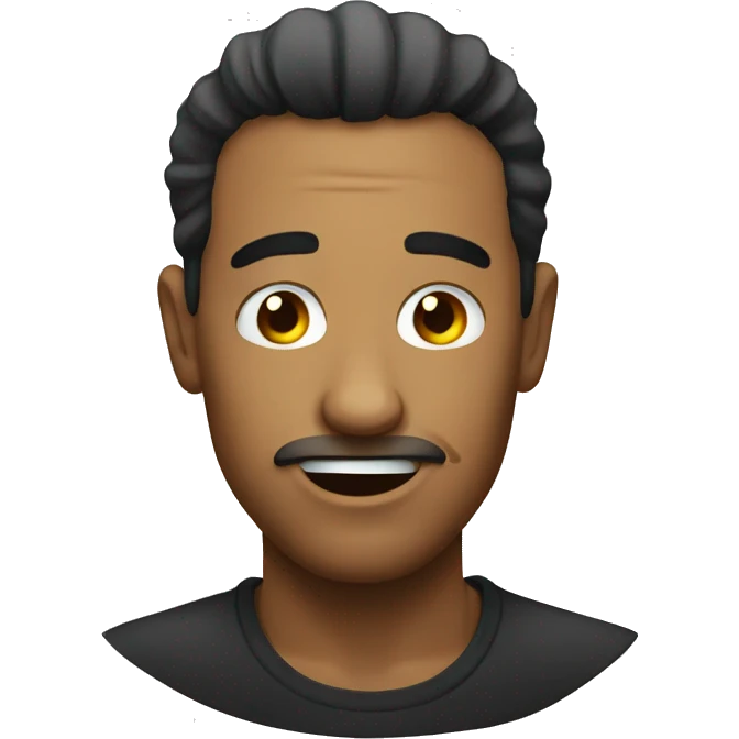 Sarcastic face emoji
