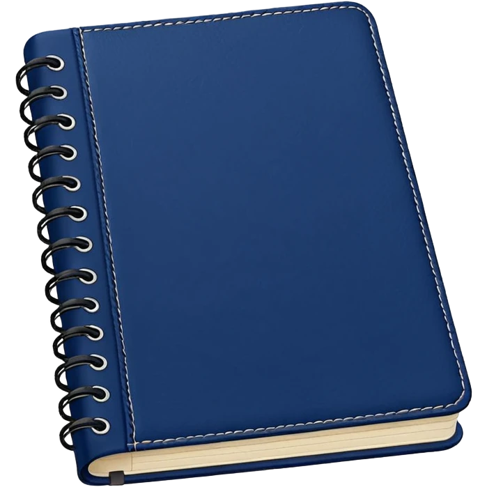 Navy blue notebook 📒  emoji