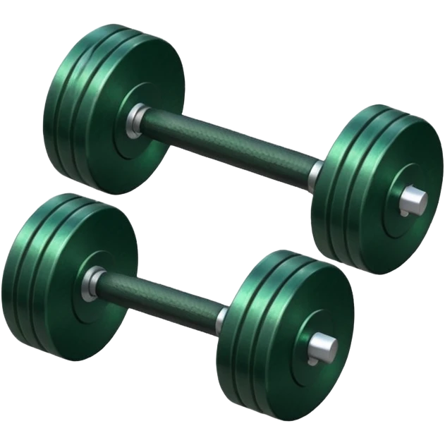 Dark green weights  emoji
