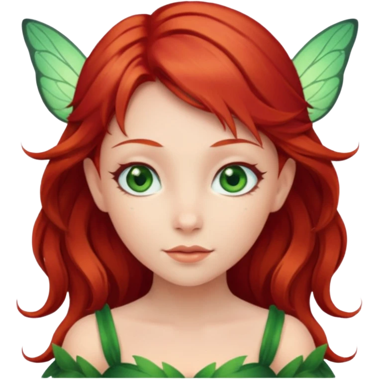 Fairy girl red hair emoji
