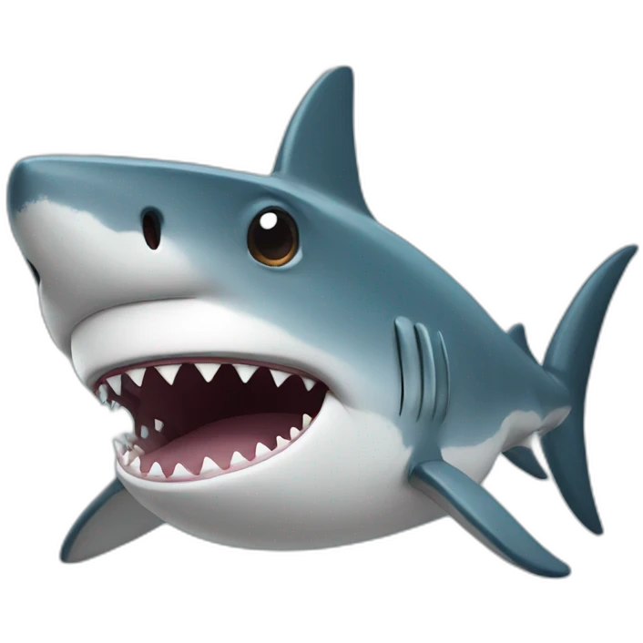 shark thinking like human emoji