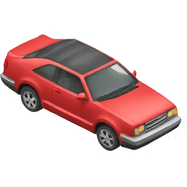 A rainbow car emoji