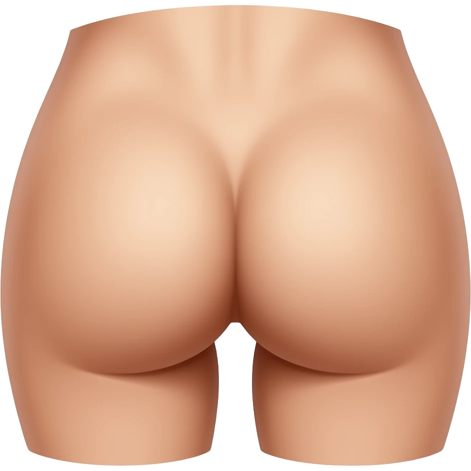 A man's naked butt emoji