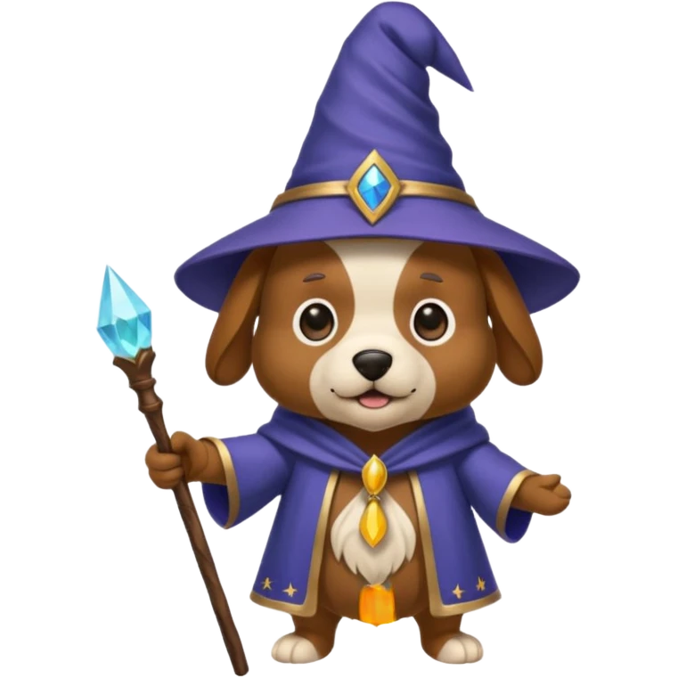 Dog wizard emoji