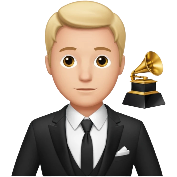 Benson Boone adjusting himself at the Grammy’s  emoji