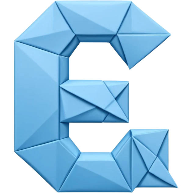 Origami de la lettre G emoji
