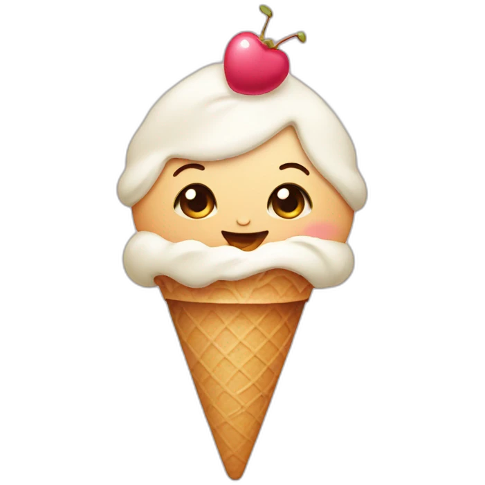   Baby with ice-cream  emoji