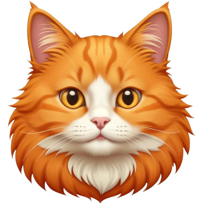 Cute male orange cat emoji
