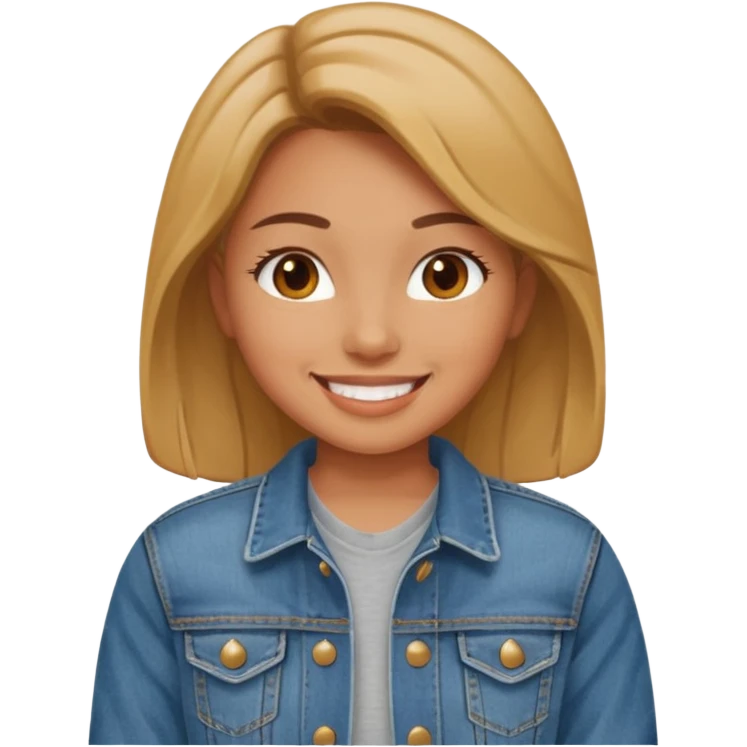 girl in jean jacket emoji