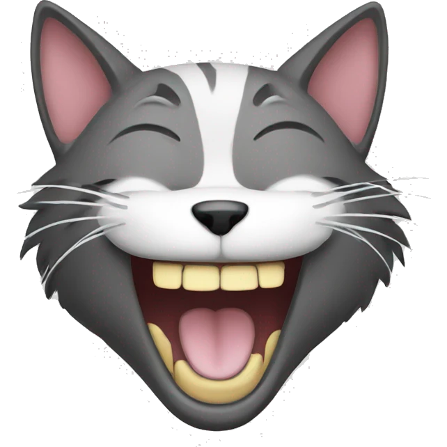 Laughing cat emoji