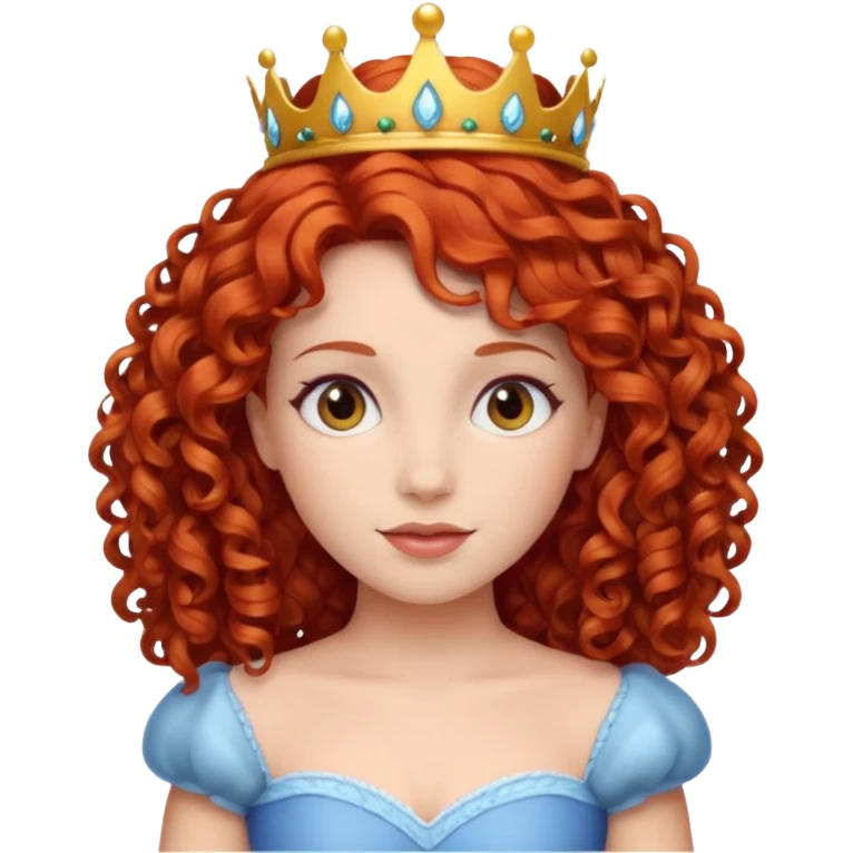 curly haired princess emoji