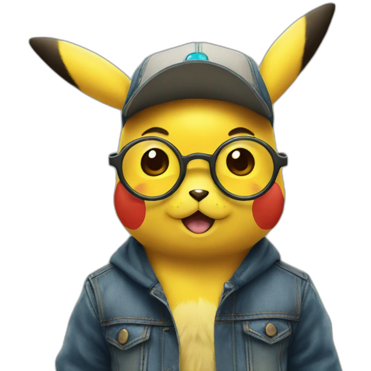 Pikachu Glasses emoji