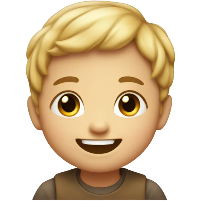Little peanut smiling emoji