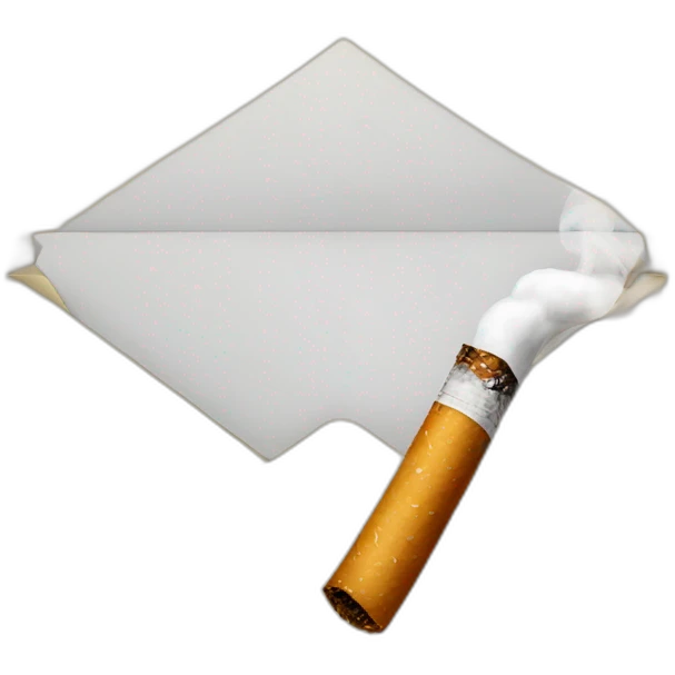 Letter smoking emoji