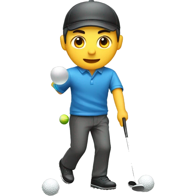 japanese man playing golf emoji