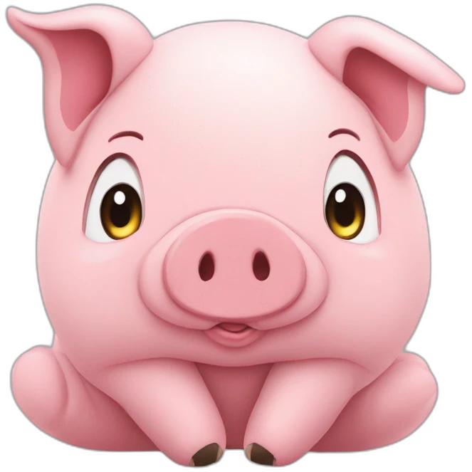 Ty-tulip-stuffed-pig-toy-slouching-sitting-plush-fluffy emoji