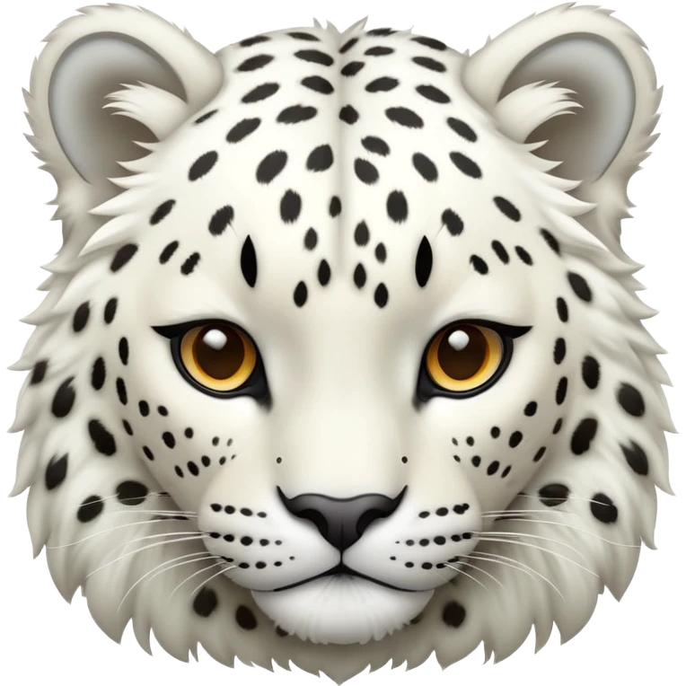 White leopard love emoji