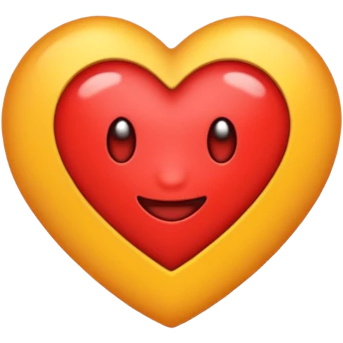 Herz Augen Emoji mit Feuer  emoji